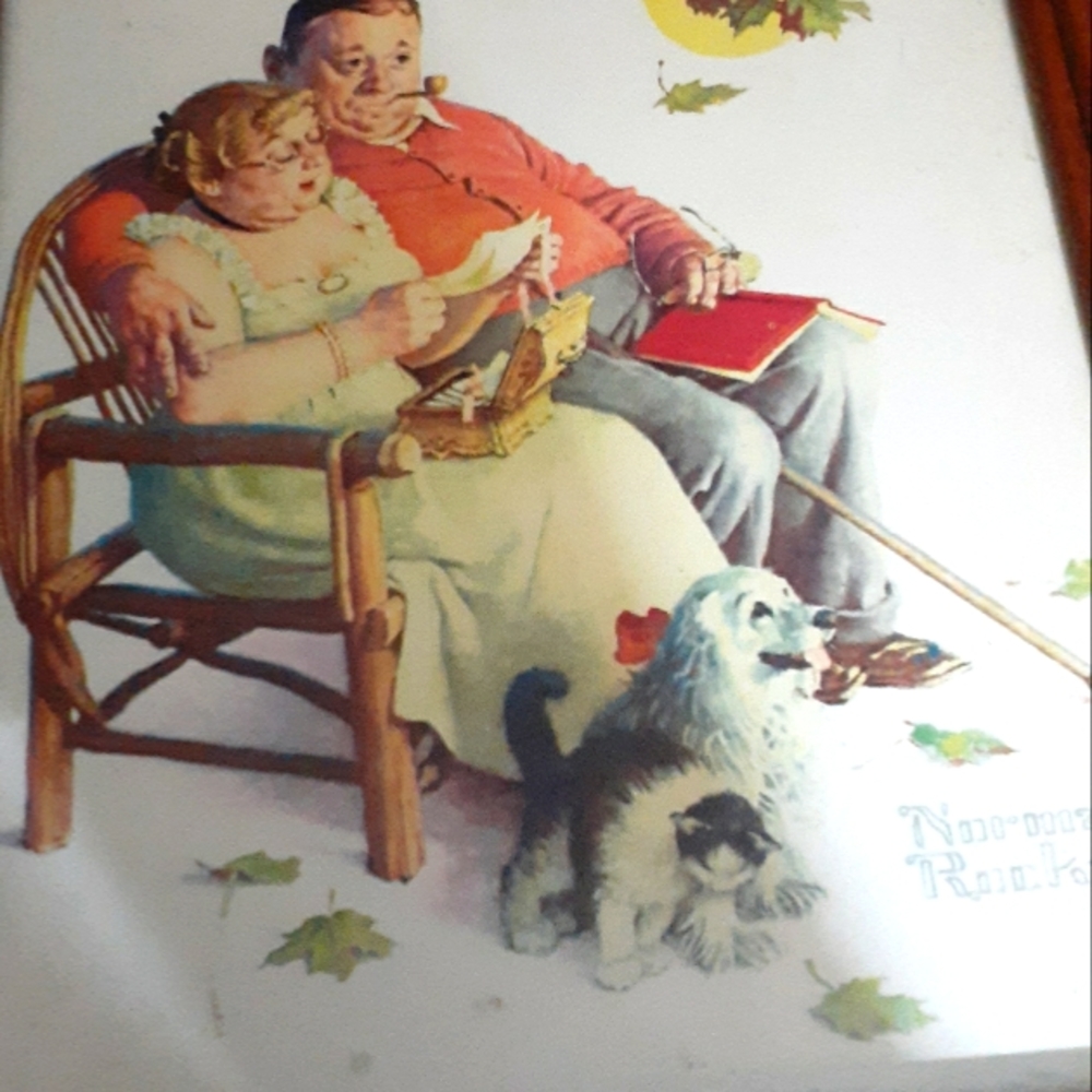 Framed Norman Rockwell Print